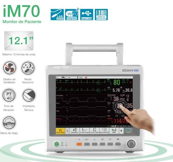 Monitor Signos Vitales iM70 EDAN básico